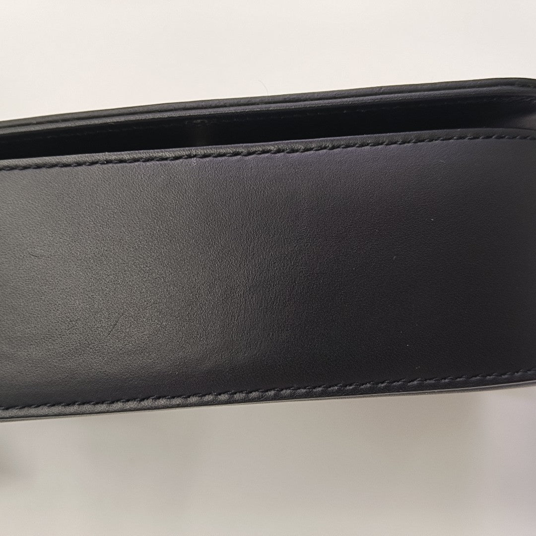 Calfskin Shoulder Bag Black