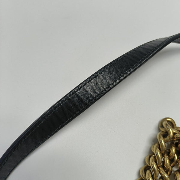 GG Marmont Small Quilted Calfskin Black