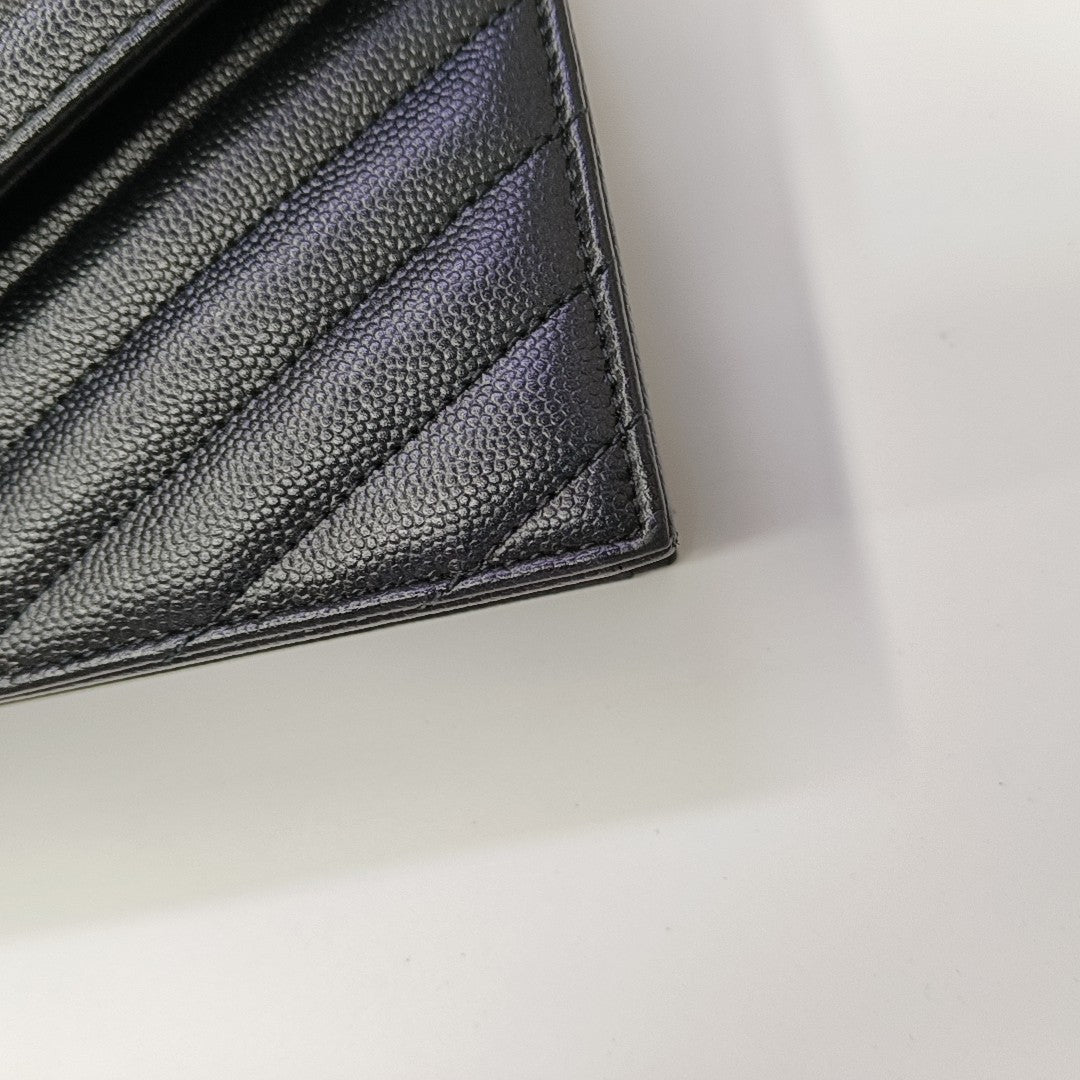MONOGRAM WOC Chevron Calfskin Black