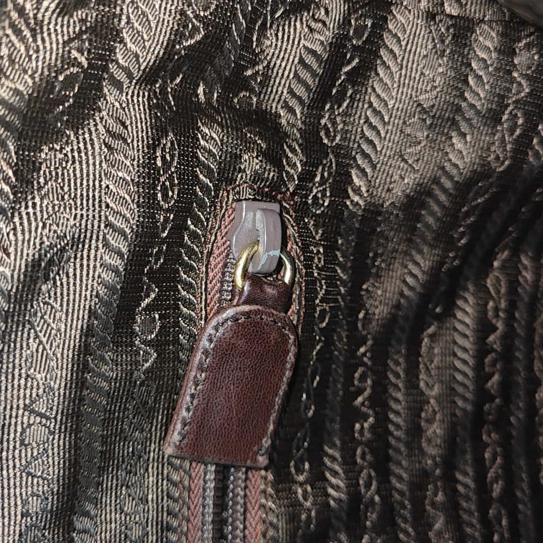 Fabric Tote Bag Brown