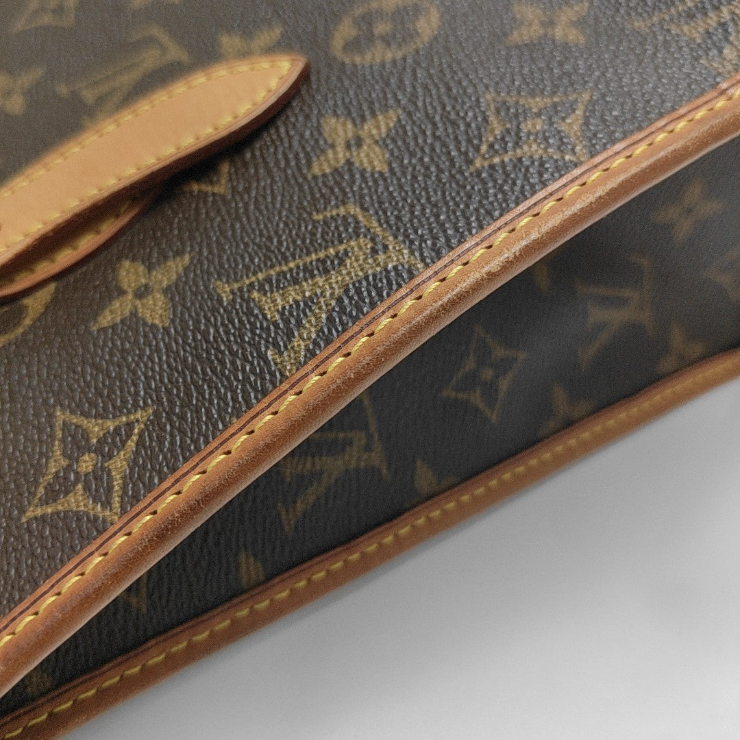 POPINCOURT Monogram Coated Canvas Brown