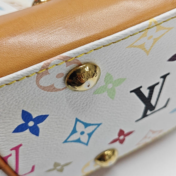 LV × TM BEVERLY MM Monogram Coated Canvas White