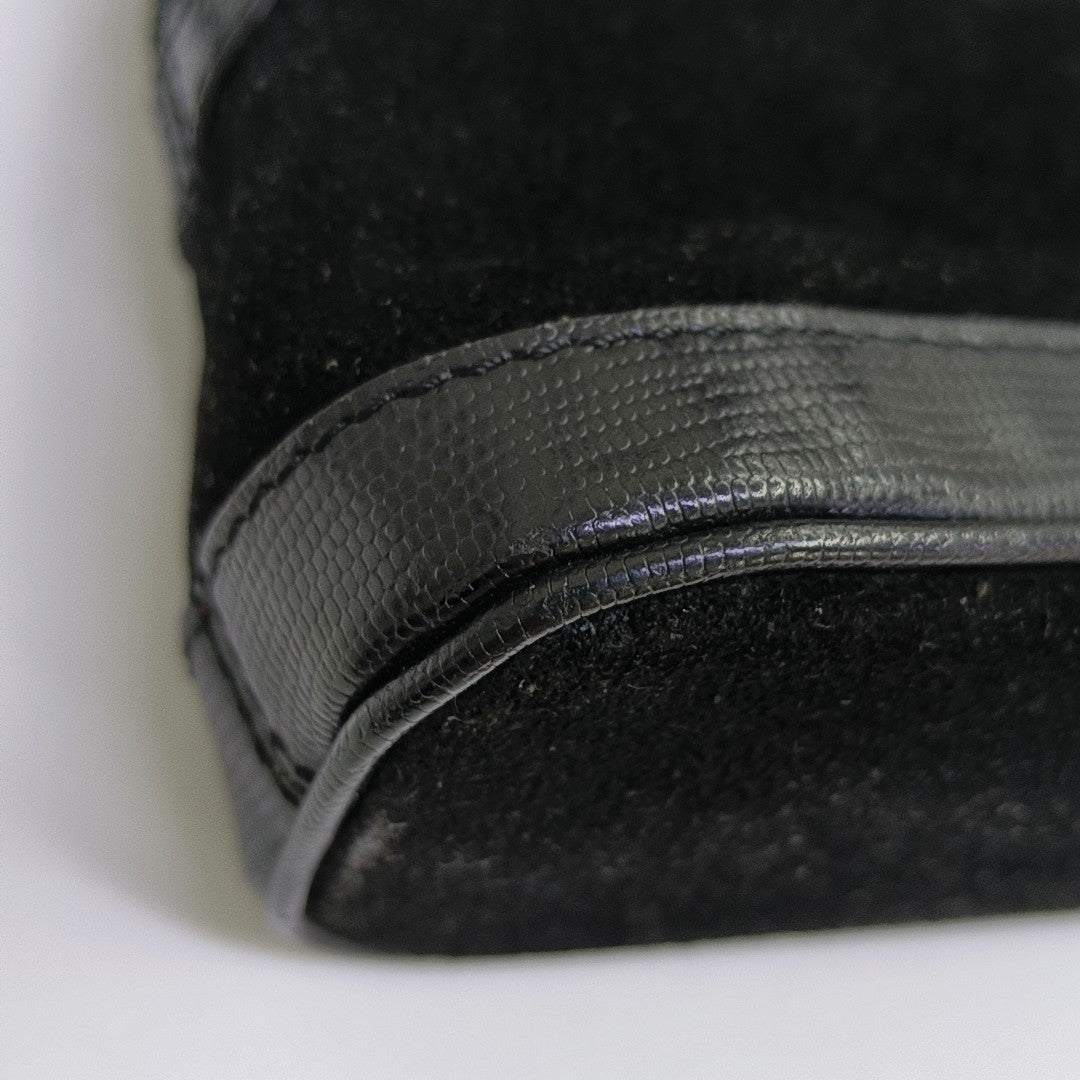 Suede Shoulder Bag Black