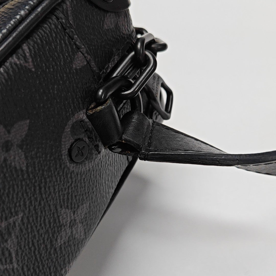 SOFT TRUNK Mini Monogram Coated Canvas Black