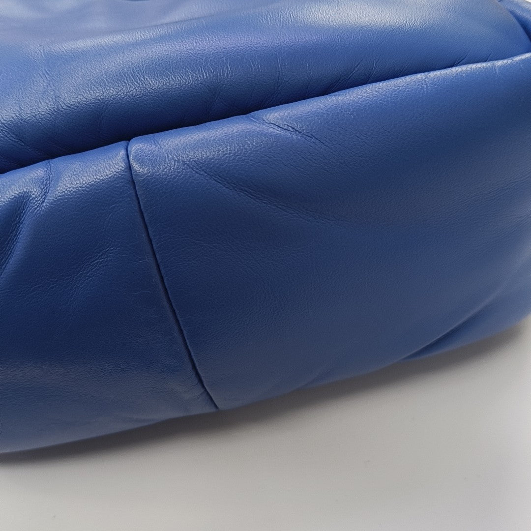 Lambskin Shoulder Bag Blue