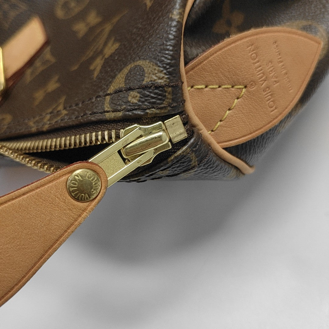 SPEEDY 35 Monogram Coated Canvas Brown