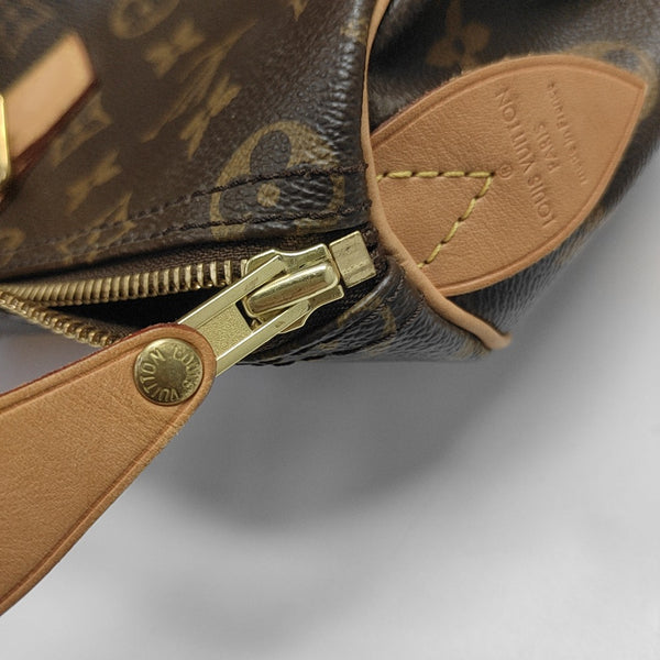 SPEEDY 35 Monogram Coated Canvas Brown