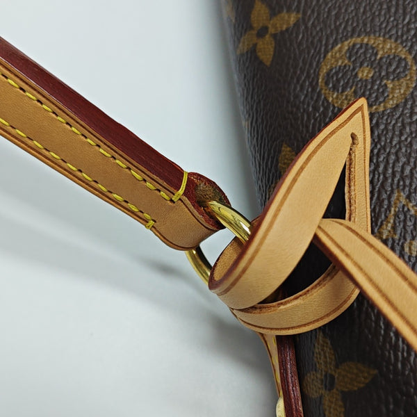 CLUNY MM Monogram Coated Canvas Brown