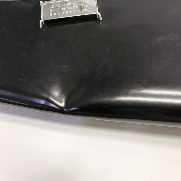 Patent Leather Shoulder Bag Black