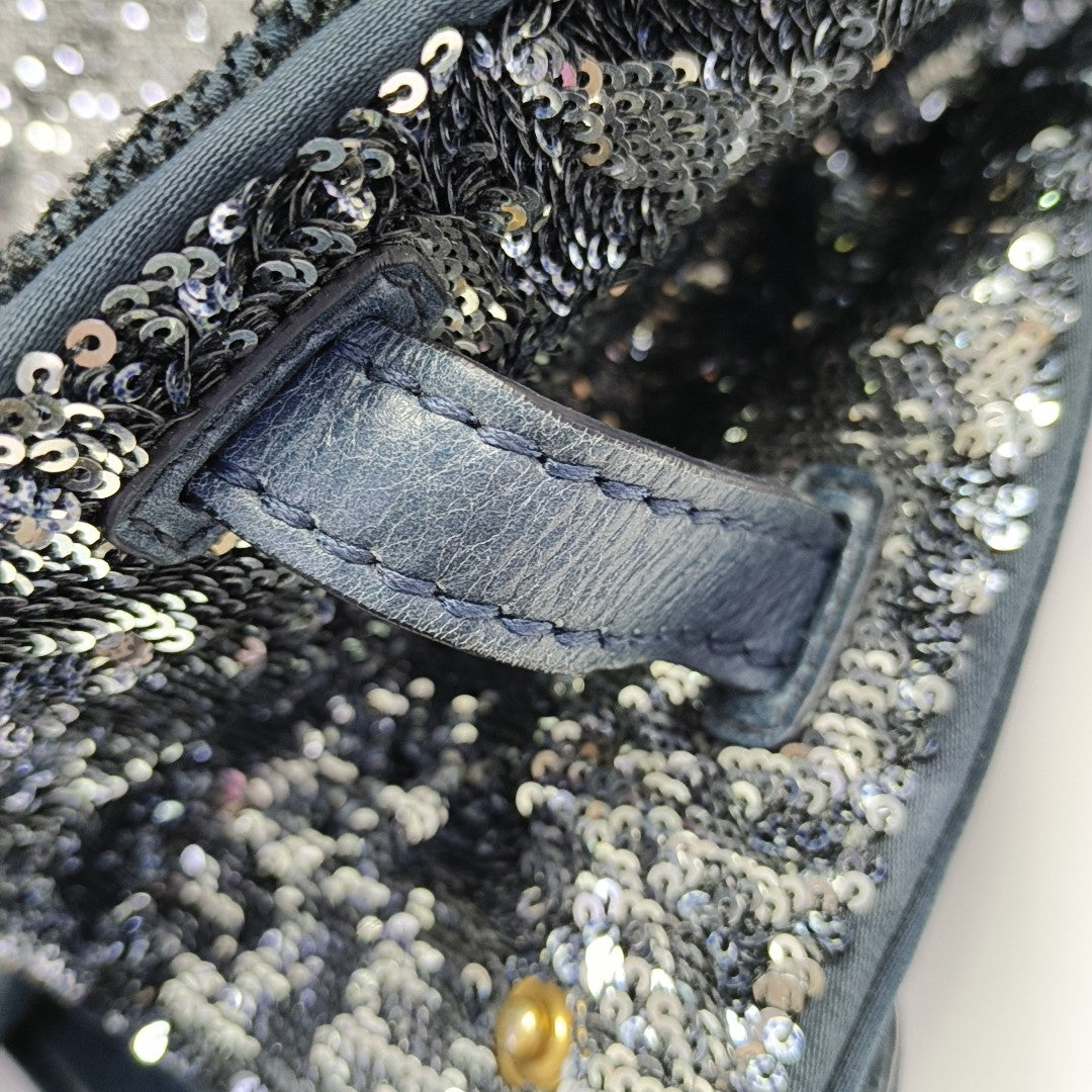 Sequins Tote Bag Blue