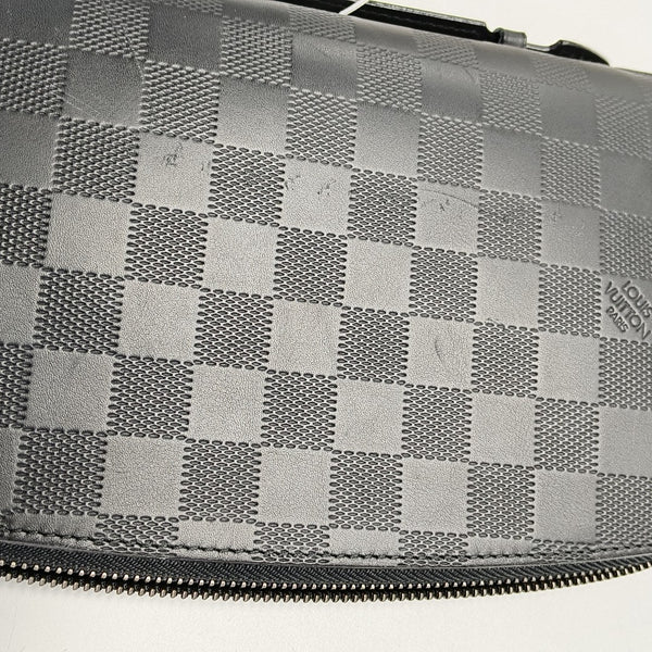 ATOLL Damier Graphite Calfskin Black