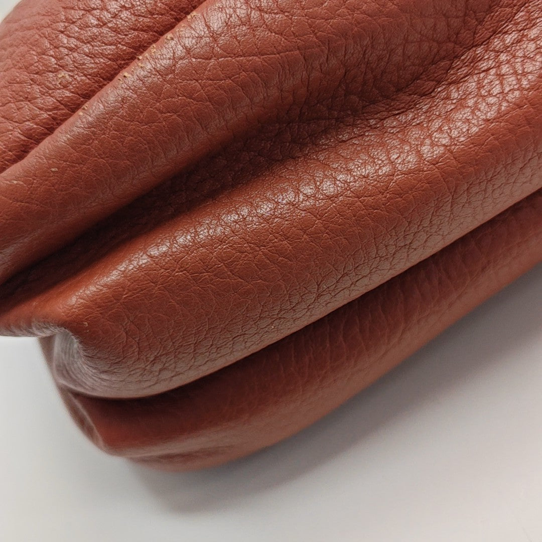 Calfskin Shoulder Bag Orange