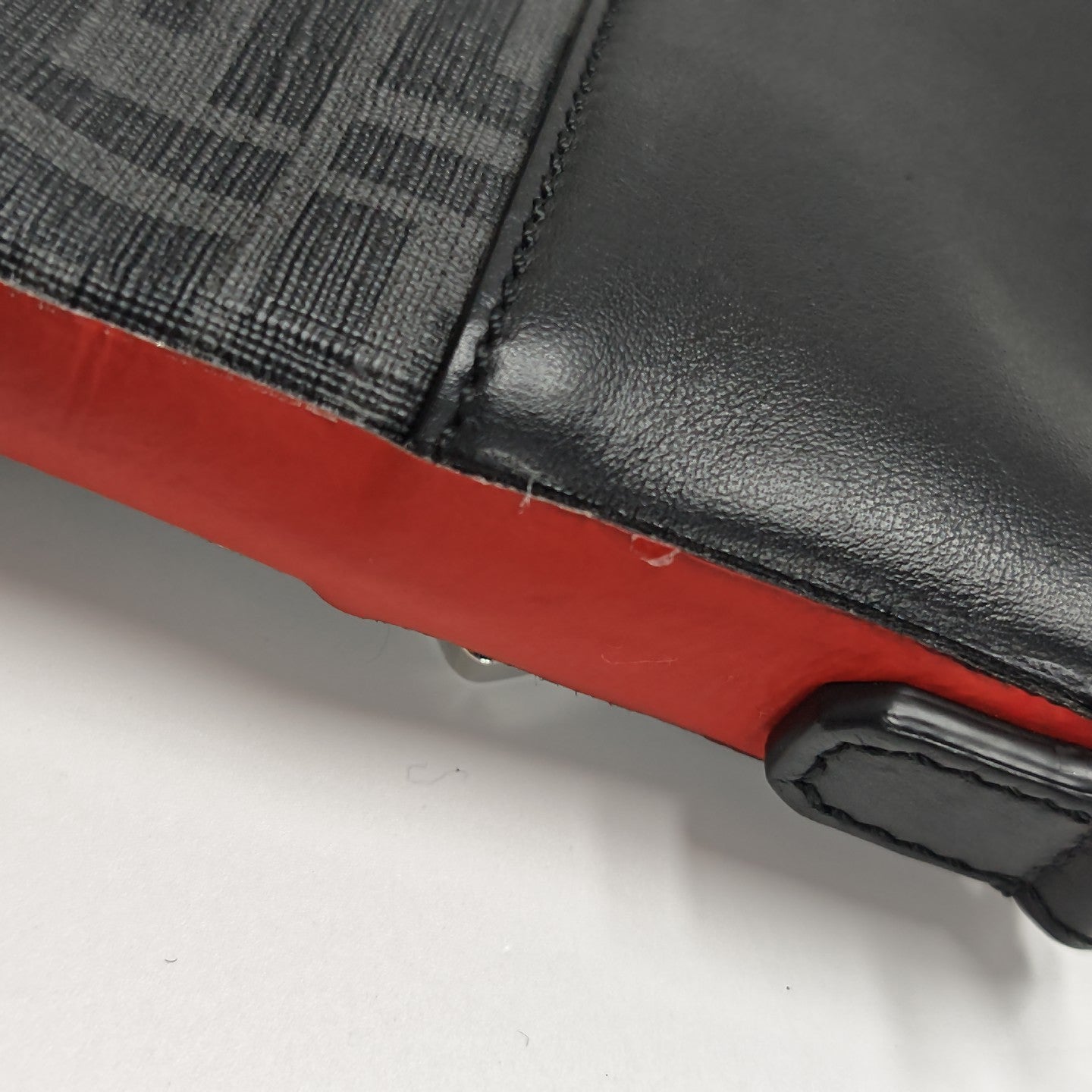 Coated Canvas Shoulder Bag Gray