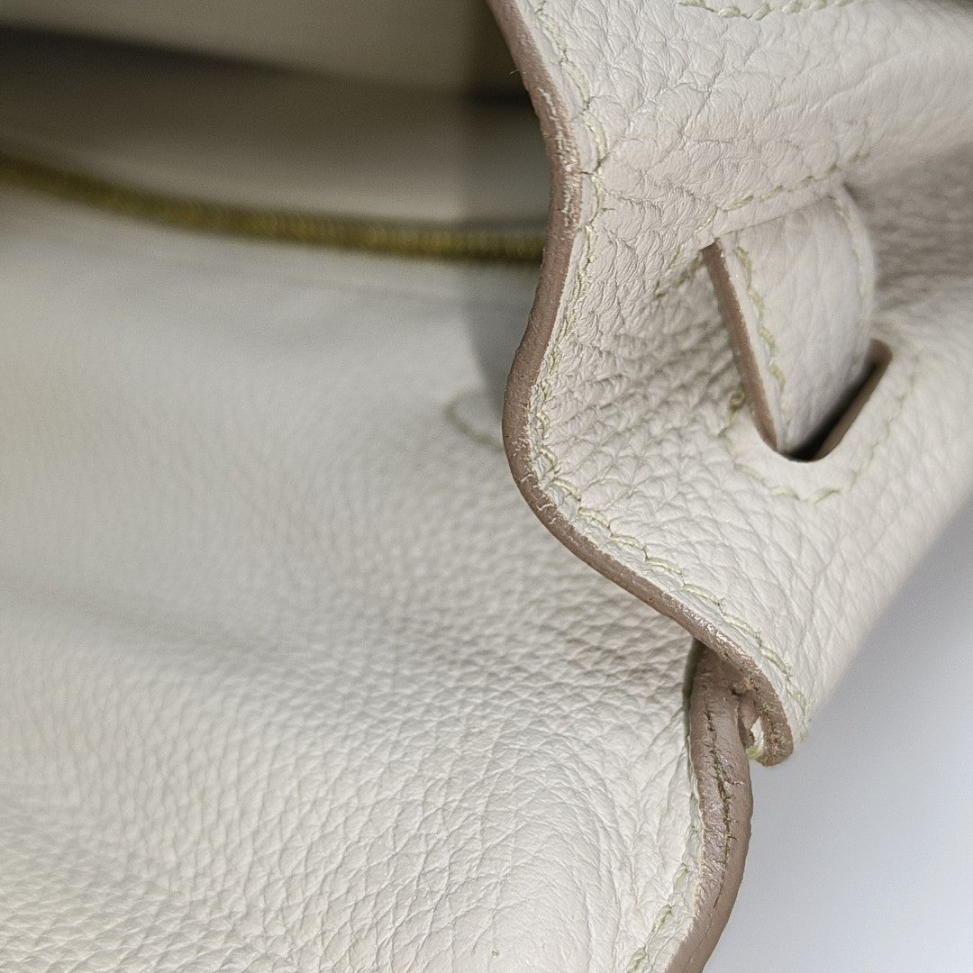Kelly 25 Togo White