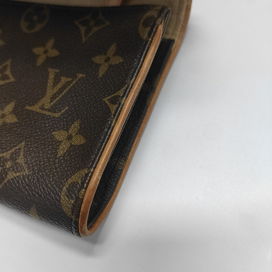 TWIN GM Monogram Coated Canvas Brown