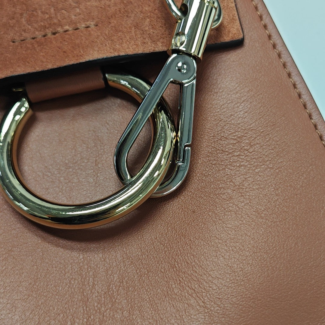 Faye Small Calfskin Brown