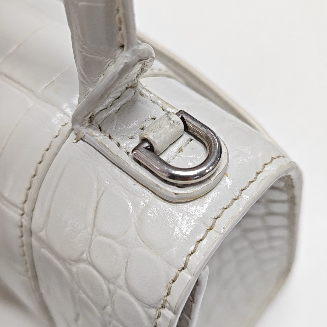 Hourglass XS Calfskin White