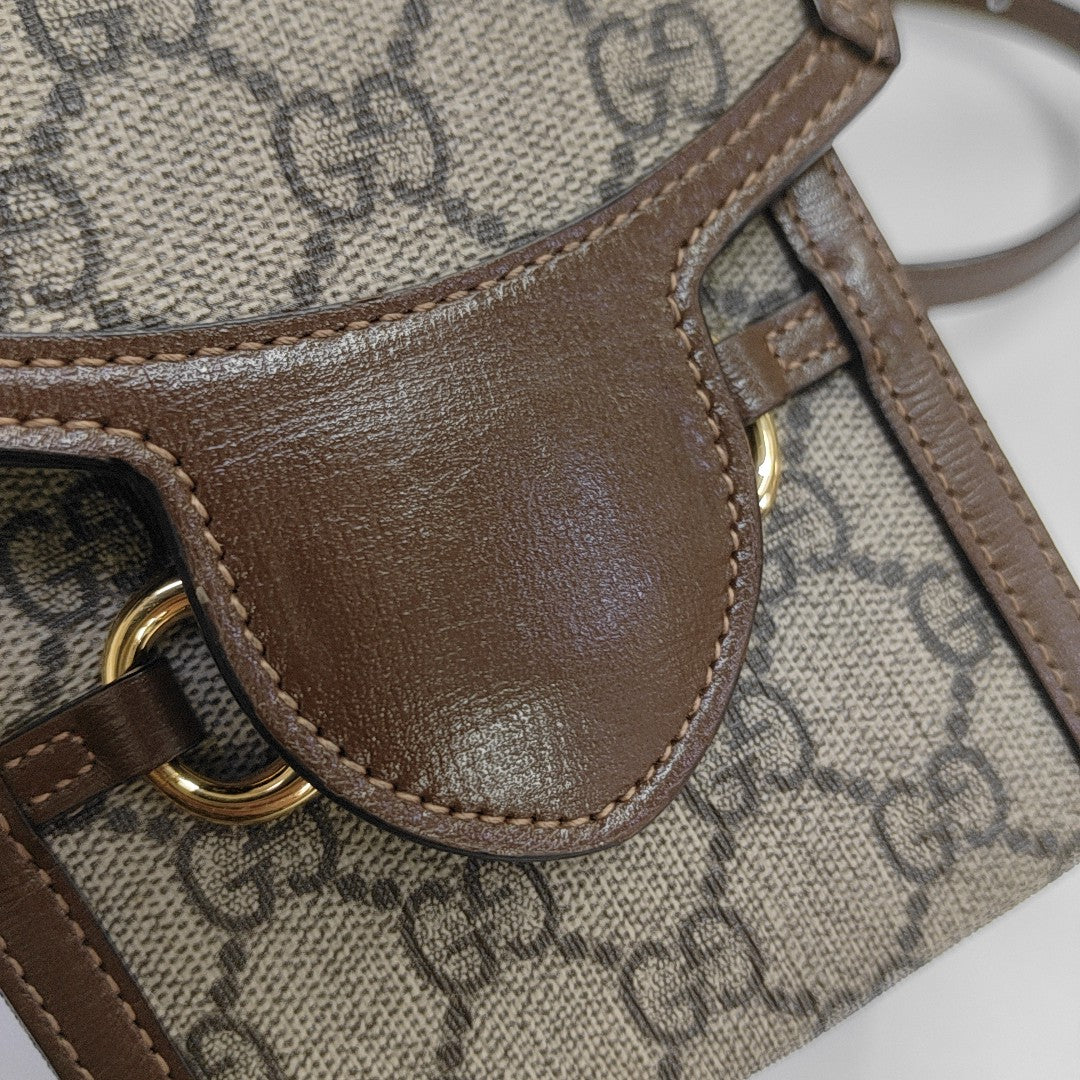 Horsebit 1955 Mini Coated Canvas Beige