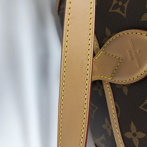 DIANE Monogram Coated Canvas Brown
