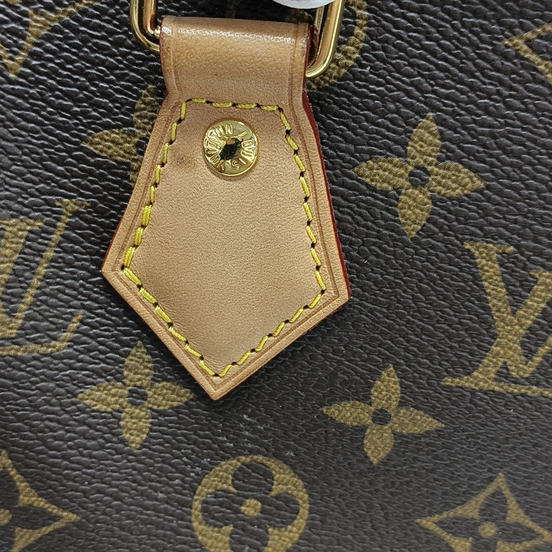 SPEEDY 20 Monogram Coated Canvas Brown