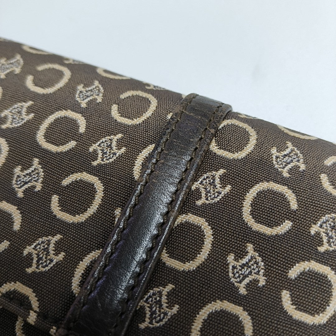 Fabric Shoulder Bag Brown