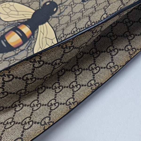 GG Supreme Monogram Coated Canvas Brown