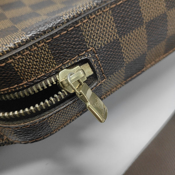 GÉRONIMOS Damier Ebene Coated Canvas Brown