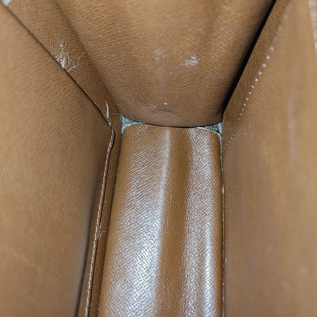 DAME GM Monogram Coated Canvas Brown