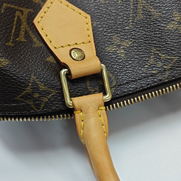 SPEEDY 25 Monogram Coated Canvas Brown