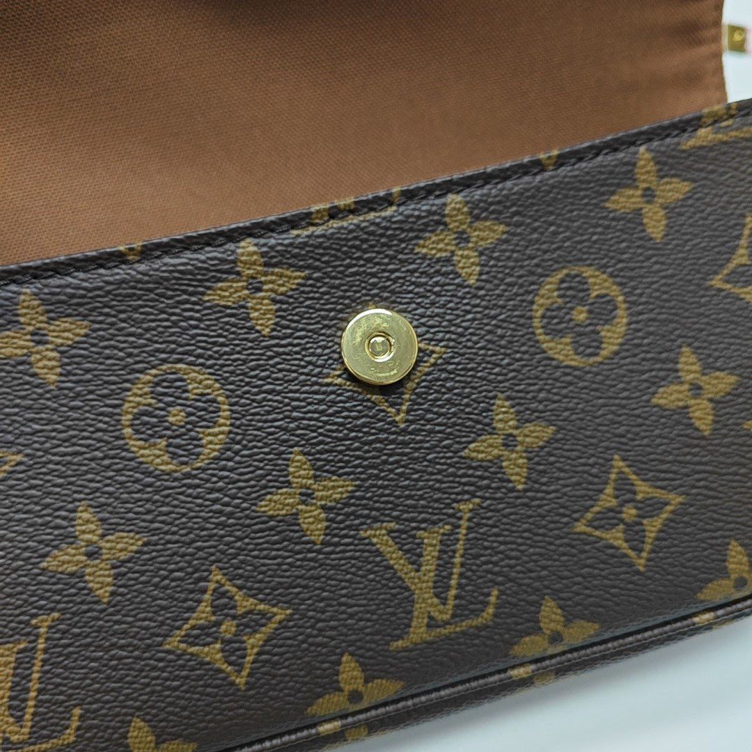 IVY Monogram Coated Canvas Brown