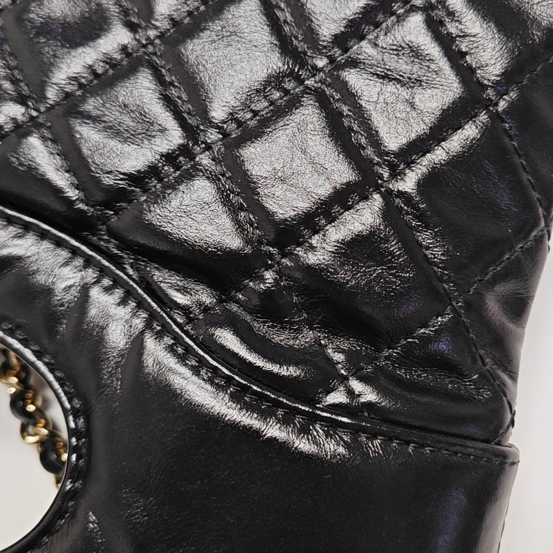 CHANEL 31 Mini Quilted Calfskin Black