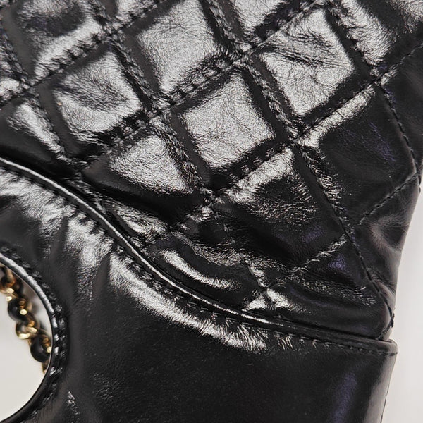 CHANEL 31 Mini Quilted Calfskin Black