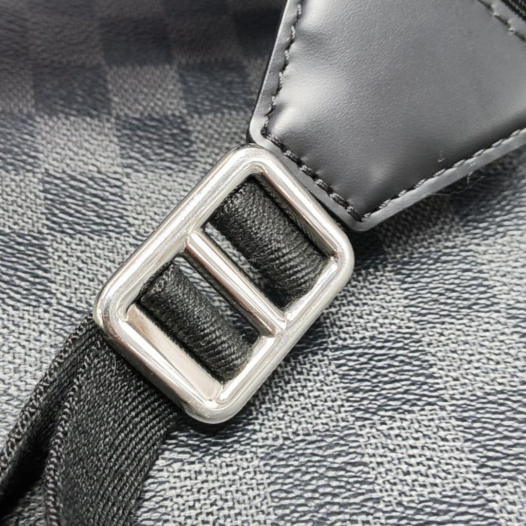 JOSH Damier Graphite Coated Canvas Gray