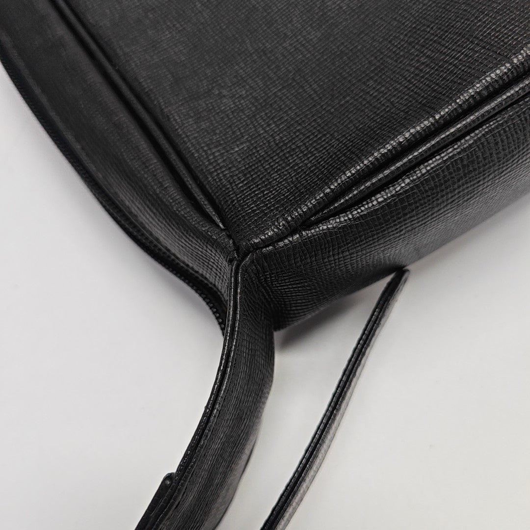 Calfskin Shoulder Bag Black