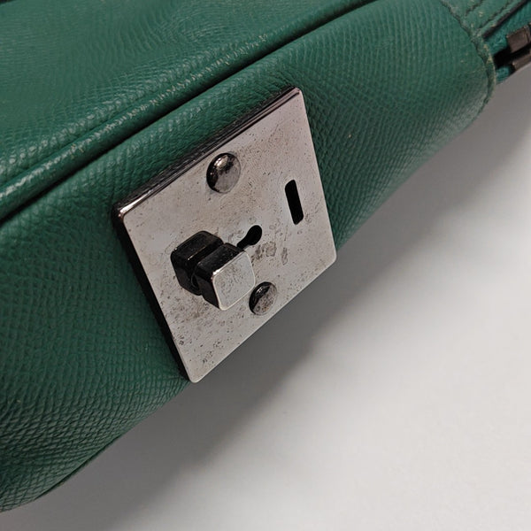 Calfskin Top Handle Bag Green