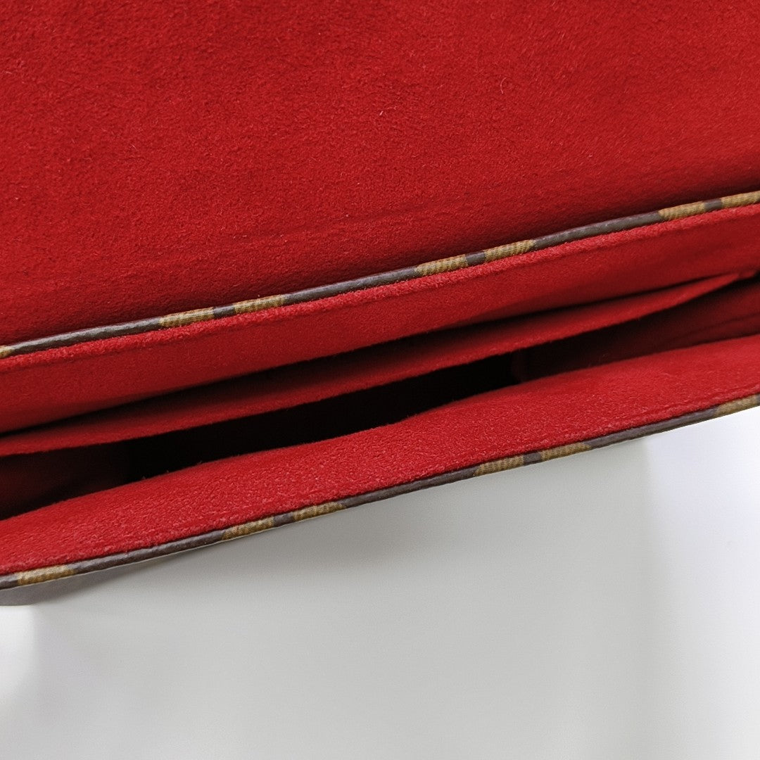 LOCKY BB Monogram Coated Canvas Red