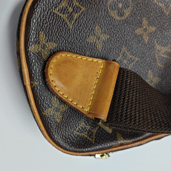 GANGE Monogram Coated Canvas Brown