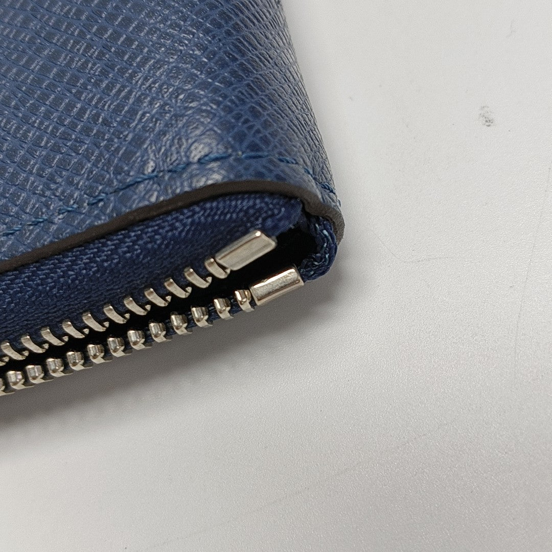 ZIPPY Calfskin Blue Wallet