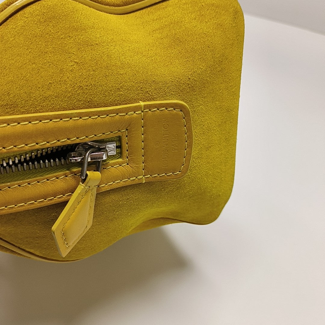 SPEEDY CUBE PM Damier Calfskin Yellow