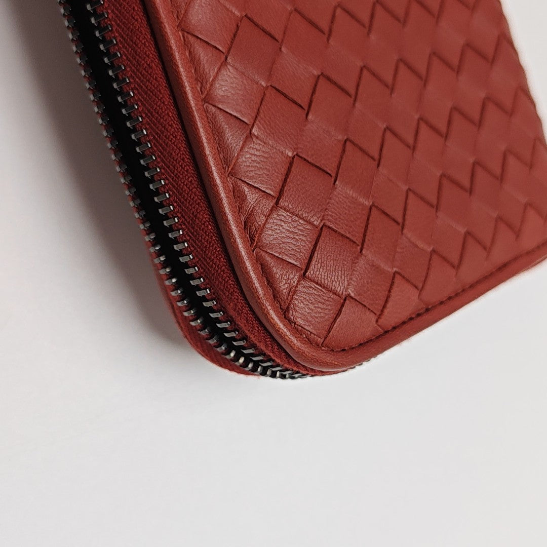 Lambskin Wallet Red