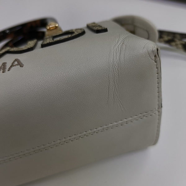 Calfskin Shoulder Bag Mini White