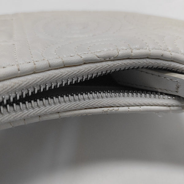 Quilted Calfskin Clutch White