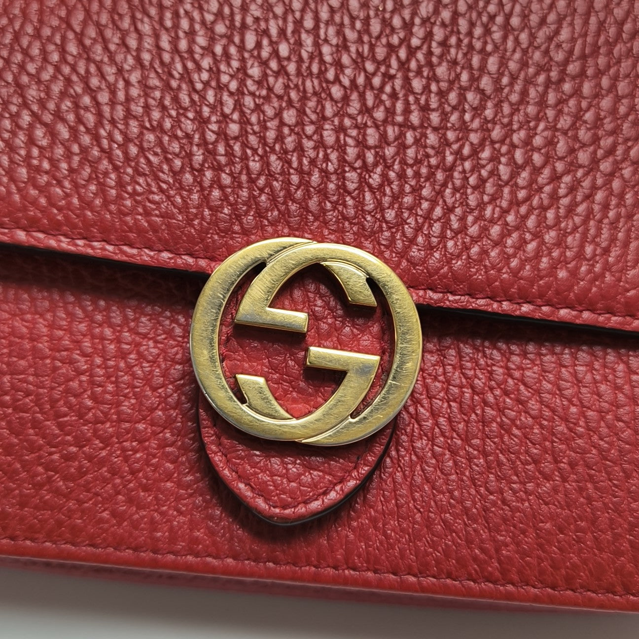 Calfskin Shoulder Bag Red