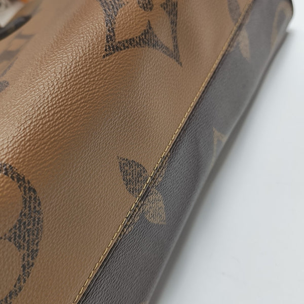 ONTHEGO MM Monogram Coated Canvas Brown