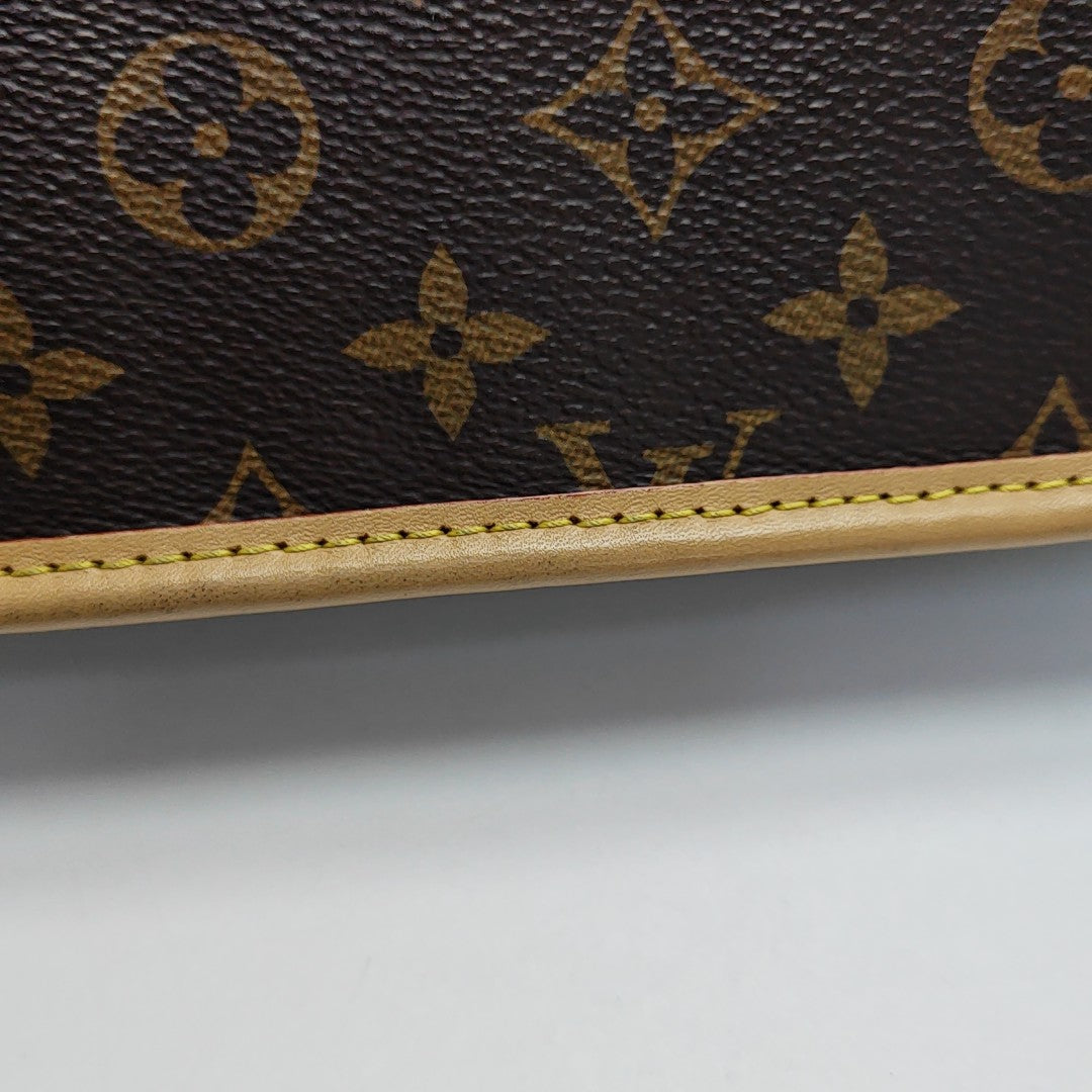 DIANE Monogram Coated Canvas Brown