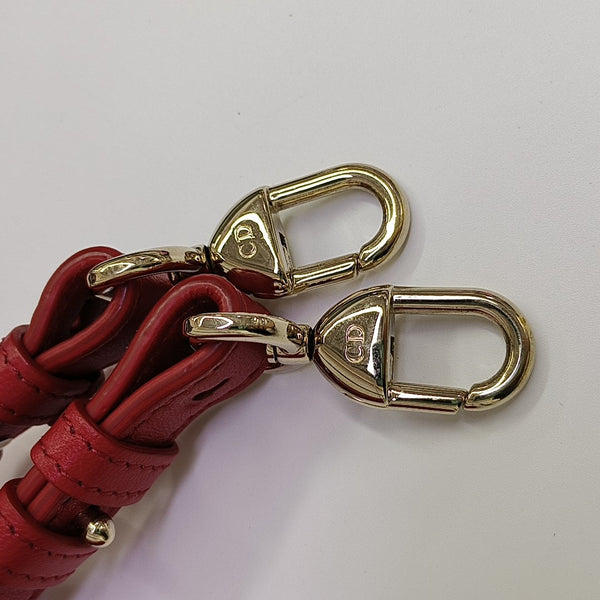 Lady Dior Small Cannage Lambskin Red