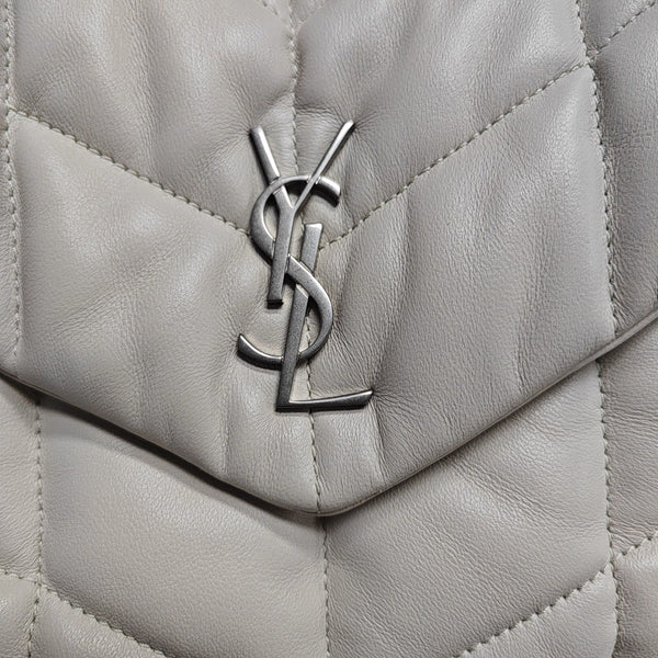 PUFFER TOY Mini Quilted Lambskin White