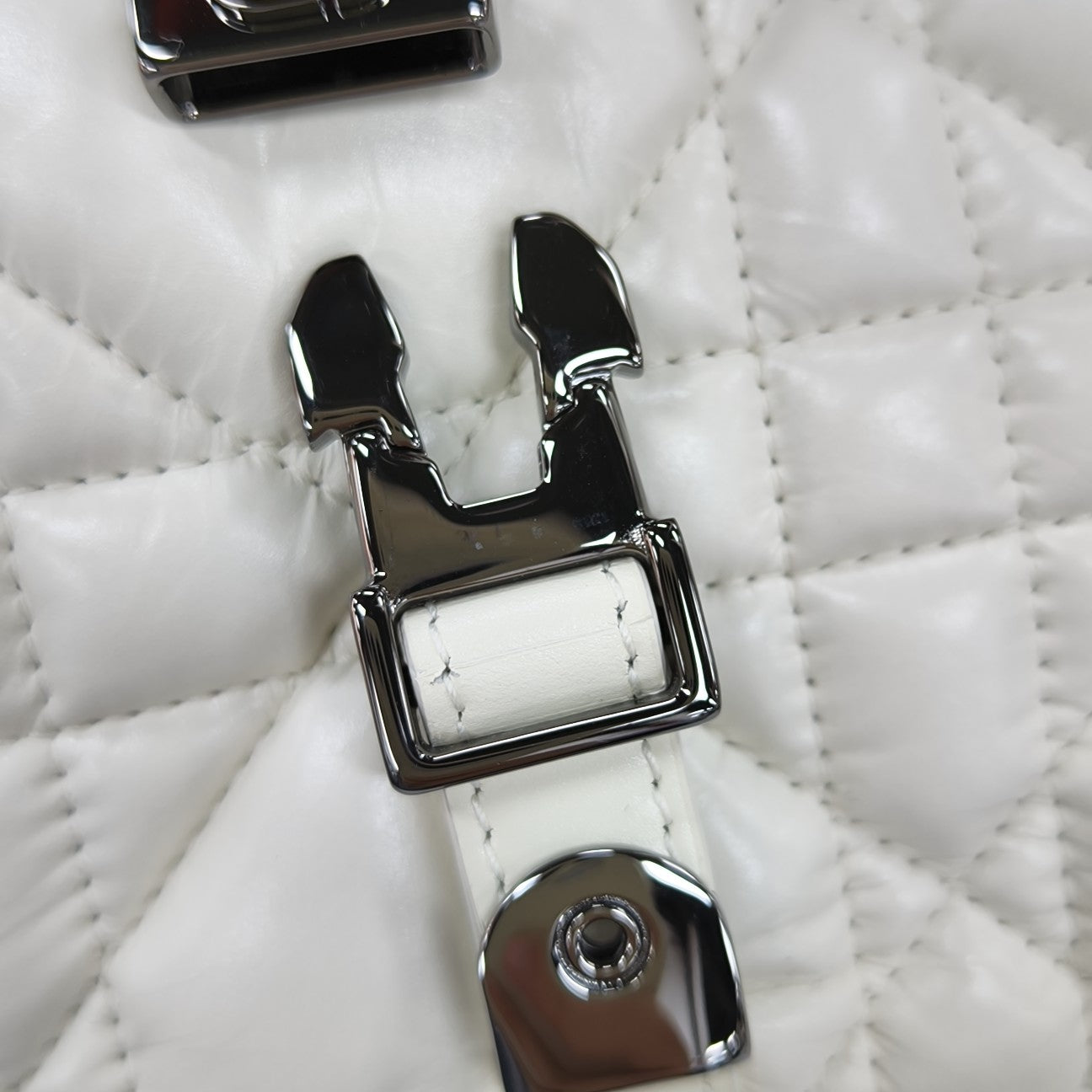 Diorcamp Small Cannage Calfskin White