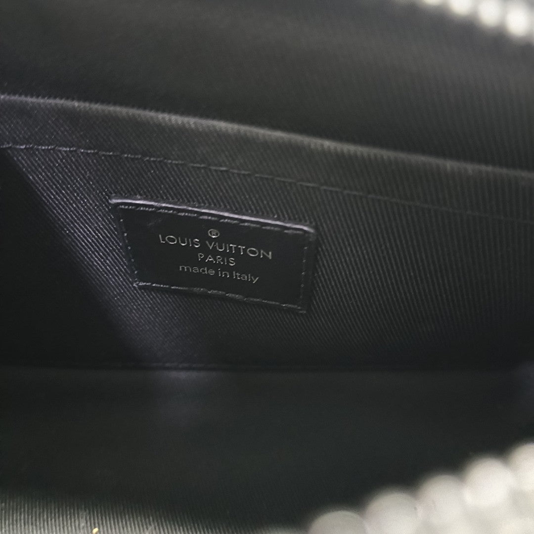 SOFT TRUNK Mini Monogram Coated Canvas Black