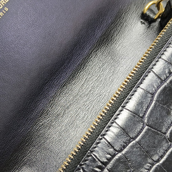 Calfskin Shoulder Bag Black